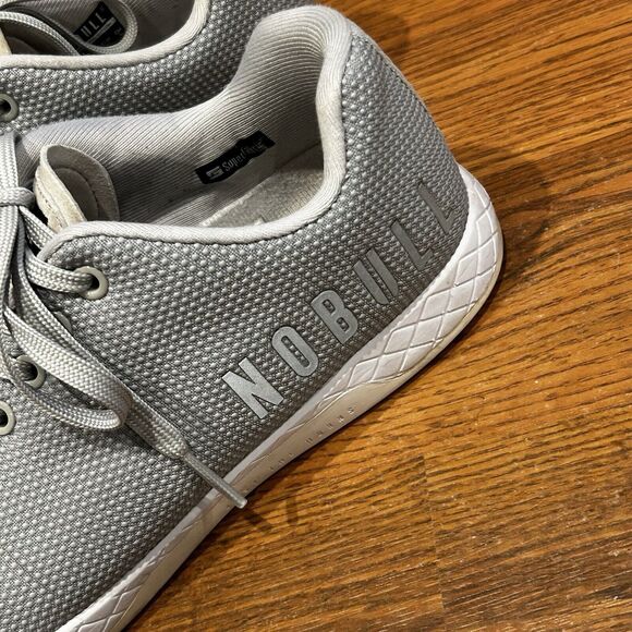 Nobull Shoes Mens 8 Superfabric Light Gray Trainer Athletic Sneakers Womens 9.5 - Picture 2 of 9